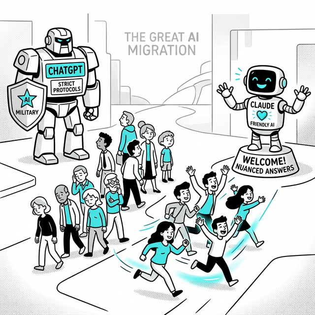 Users Abandon ChatGPT in Mass After Pentagon Deal, Claude Surges to #1